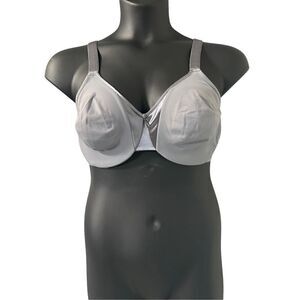 Olga Women's Silver and Grey Underwire No Padding Bra Size 40D